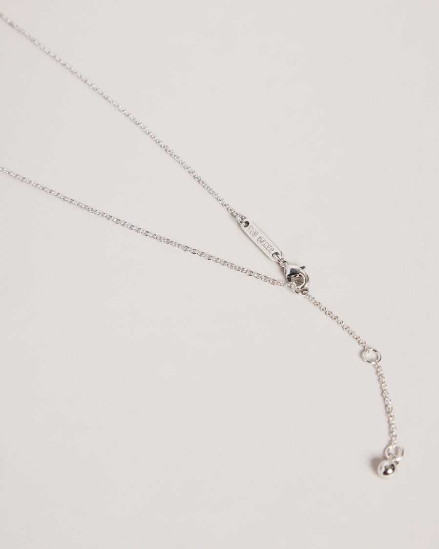 Ted Baker Braddie Blossom Pendant Necklace Silver Colour | 3297850-PY