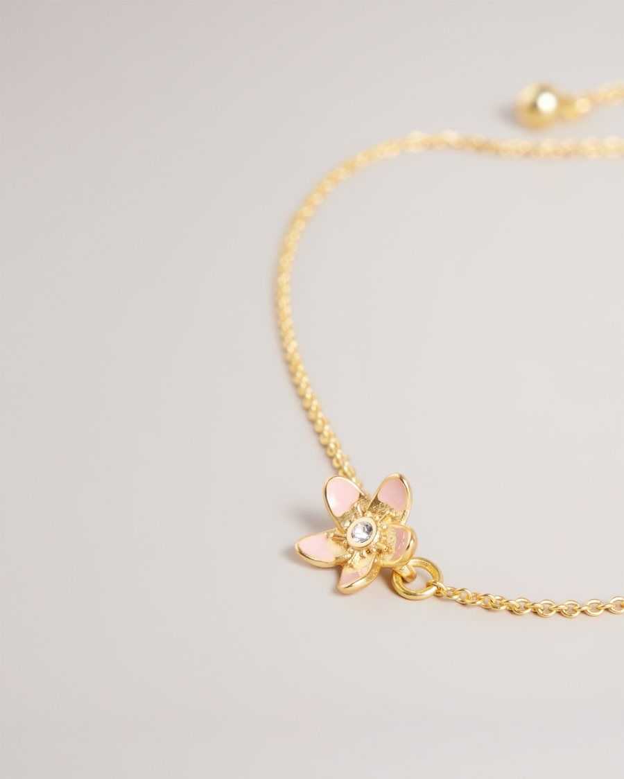 Ted Baker Braidn Blossom Bracelet Pale Pink | 0924683-AT