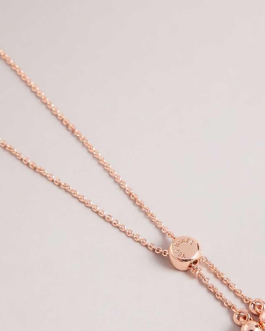 Ted Baker Braidn Blossom Bracelet Rose Gold Colour | 7256940-UD