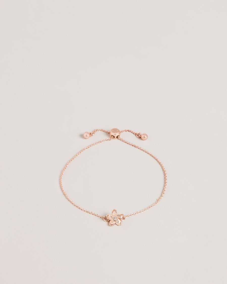 Ted Baker Braidn Blossom Bracelet Rose Gold Colour | 7256940-UD