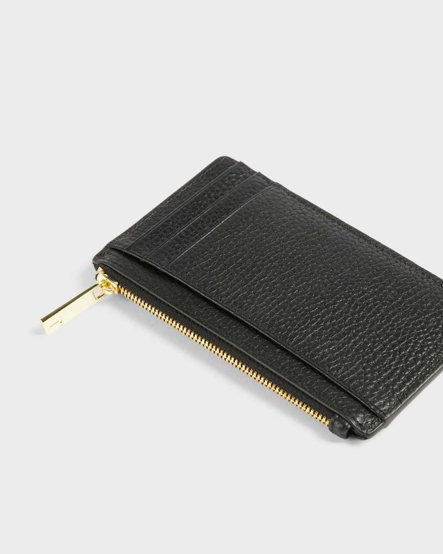 Ted Baker Briell Zip Card Holder Black | 9502786-PJ