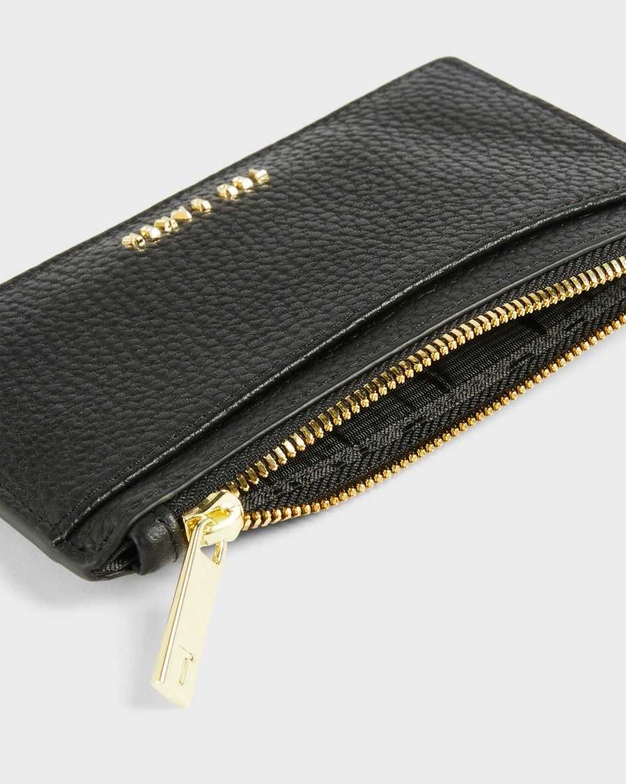 Ted Baker Briell Zip Card Holder Black | 9502786-PJ