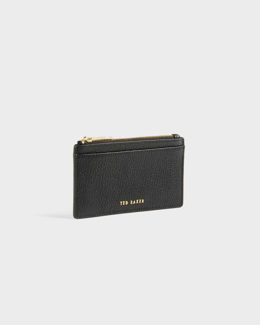 Ted Baker Briell Zip Card Holder Black | 9502786-PJ