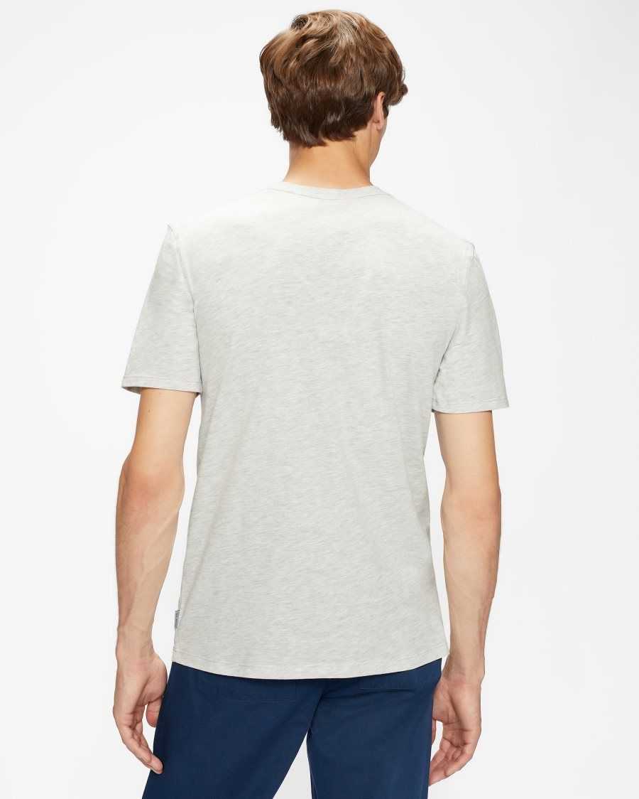 Ted Baker Broni Short Sleeve Branded T-Shirt Grey | 6280735-BP