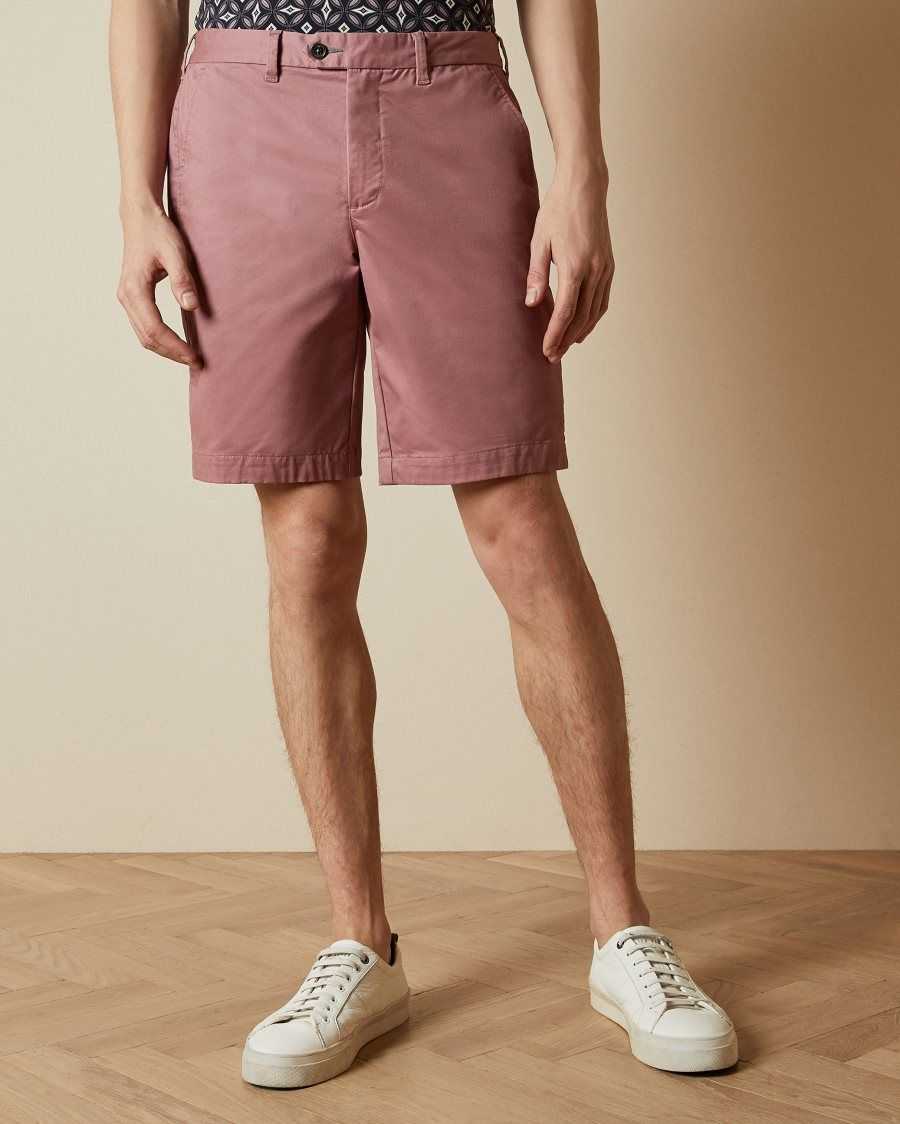 Ted Baker Buenose Cotton Chino Shorts Pink | 2015963-MQ