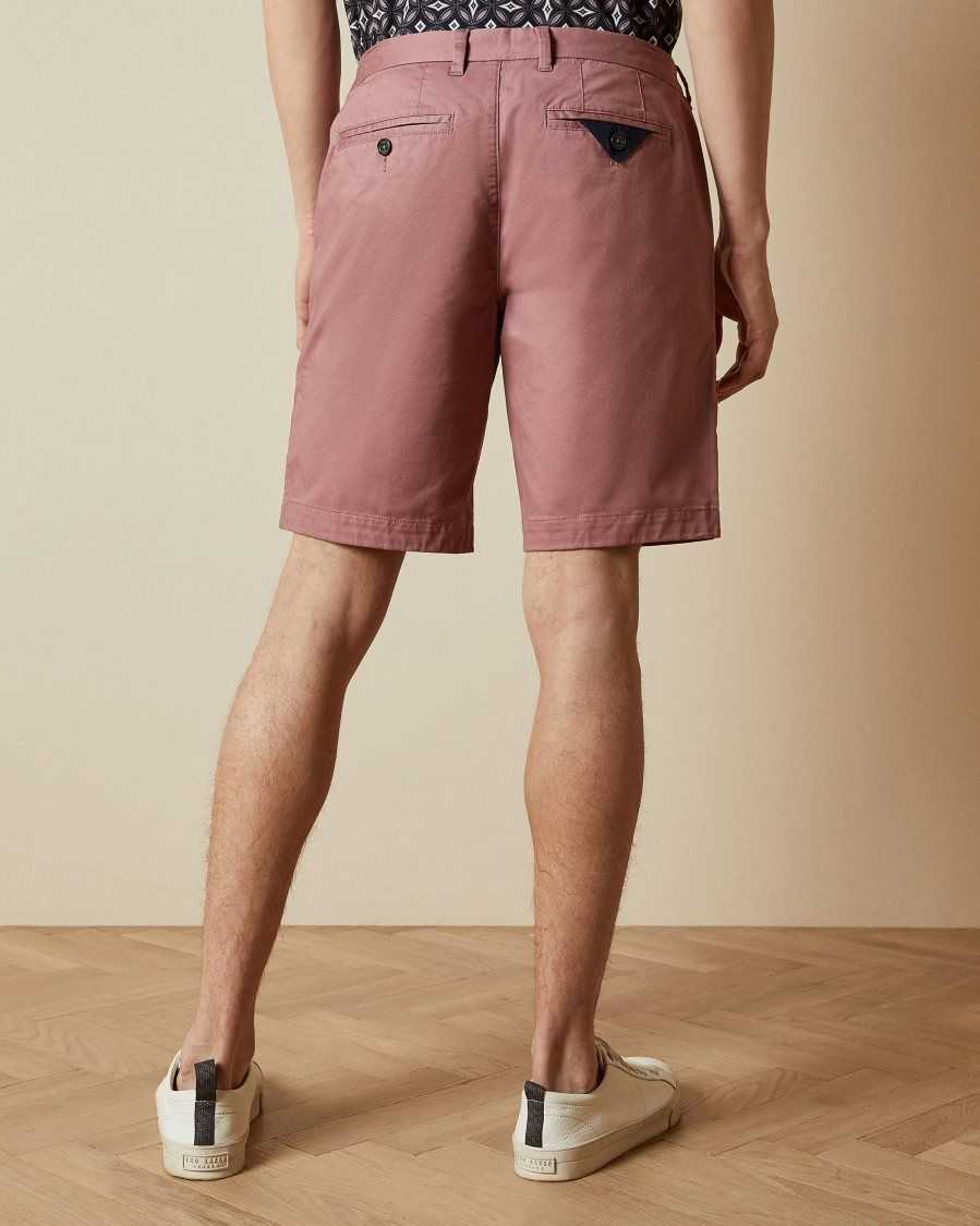 Ted Baker Buenose Cotton Chino Shorts Pink | 2015963-MQ