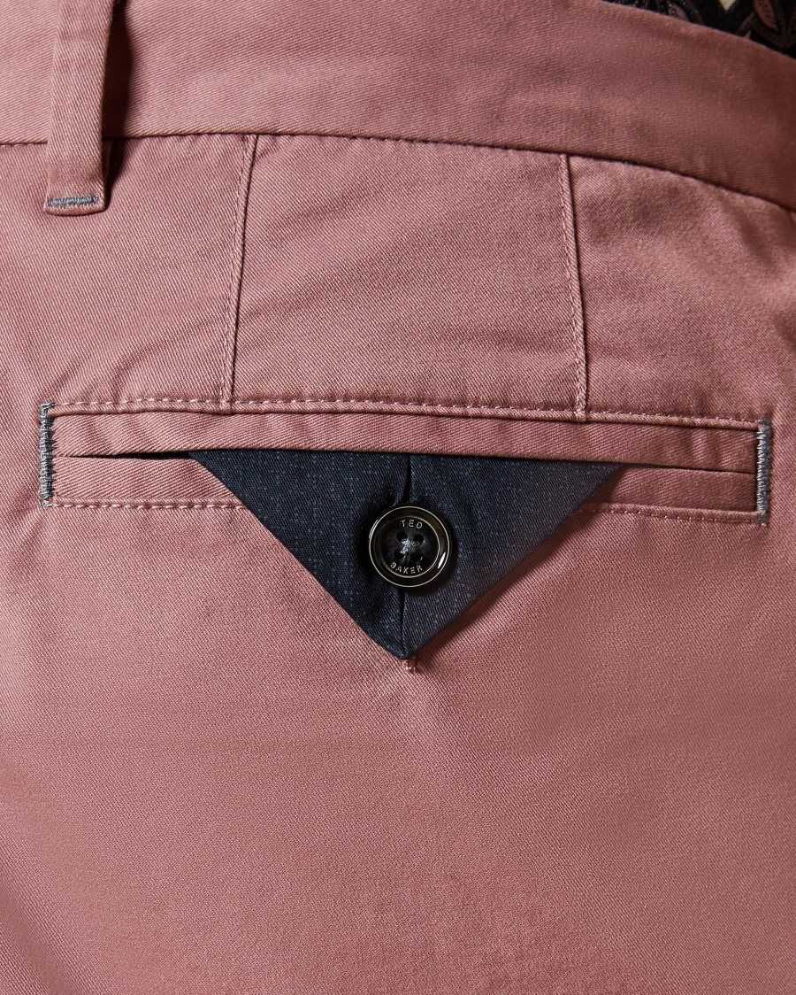 Ted Baker Buenose Cotton Chino Shorts Pink | 2015963-MQ