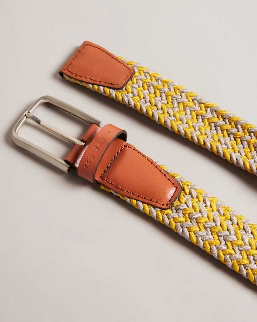 Ted Baker Callen Woven Elasticated Belt Yellow | 4298176-OV