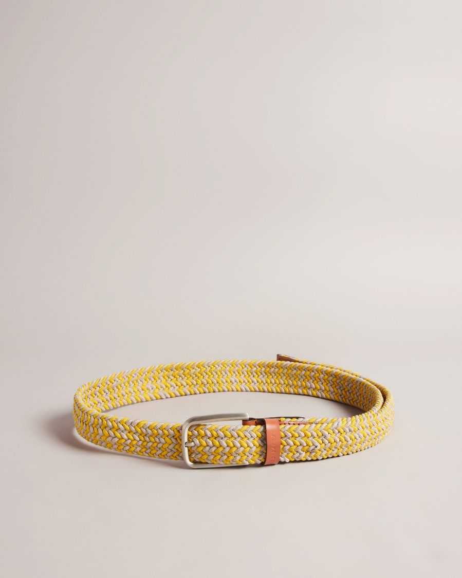 Ted Baker Callen Woven Elasticated Belt Yellow | 4298176-OV