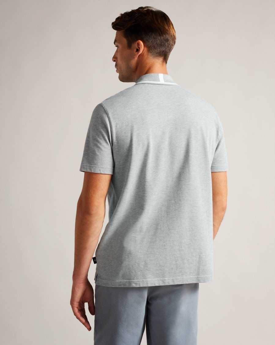 Ted Baker Camdn Short Sleeve Polo Shirt Light Grey | 0154897-JX