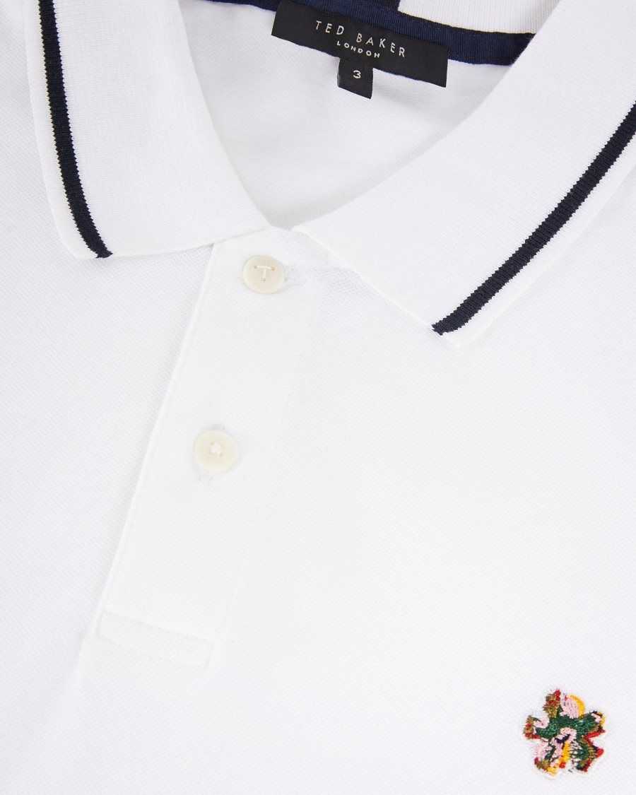 Ted Baker Camdn Short Sleeve Polo Shirt White | 4879061-ZI