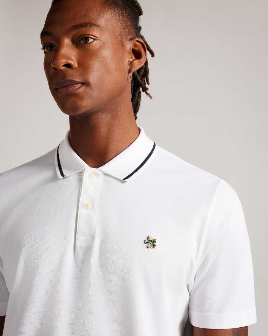 Ted Baker Camdn Short Sleeve Polo Shirt White | 4879061-ZI