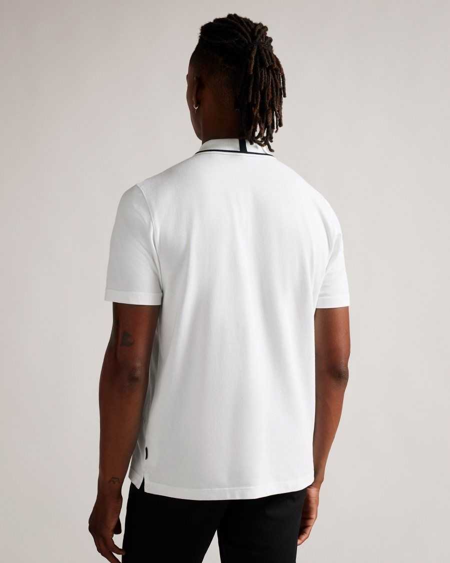 Ted Baker Camdn Short Sleeve Polo Shirt White | 4879061-ZI