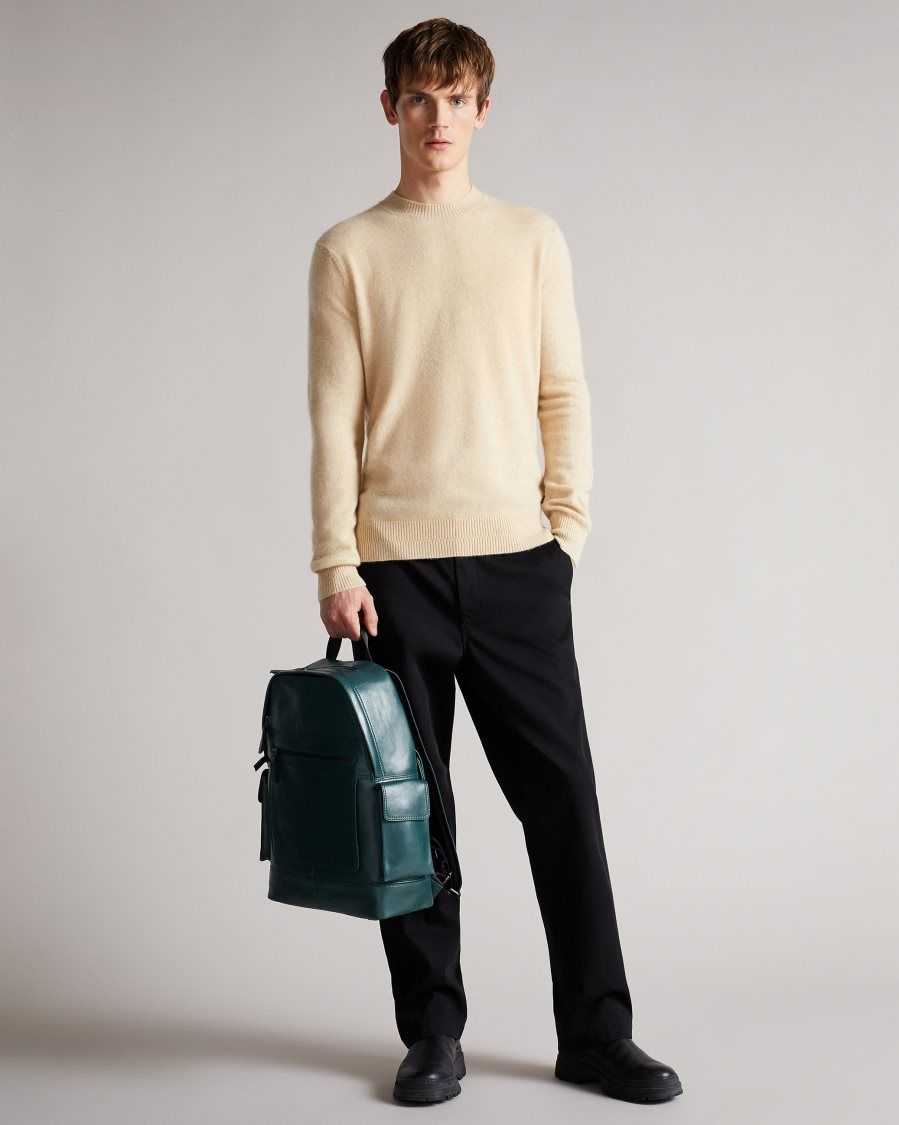 Ted Baker Chaplin Cashmere Crew Neck Jumper Beige | 6072849-XD