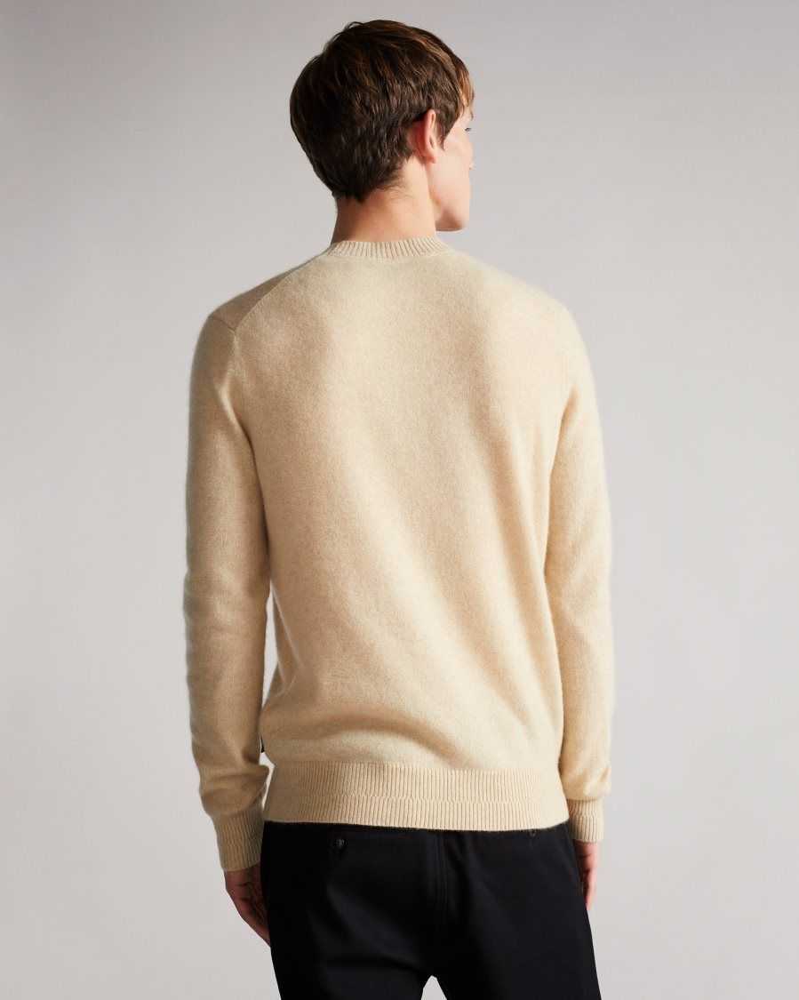 Ted Baker Chaplin Cashmere Crew Neck Jumper Beige | 6072849-XD