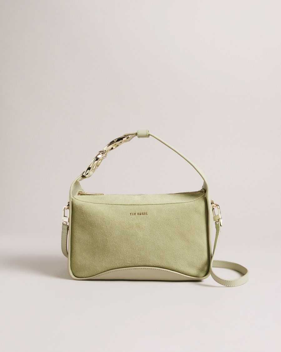 Ted Baker Cheriyl Chain Detail Crossbody Bag Green | 6913425-UX