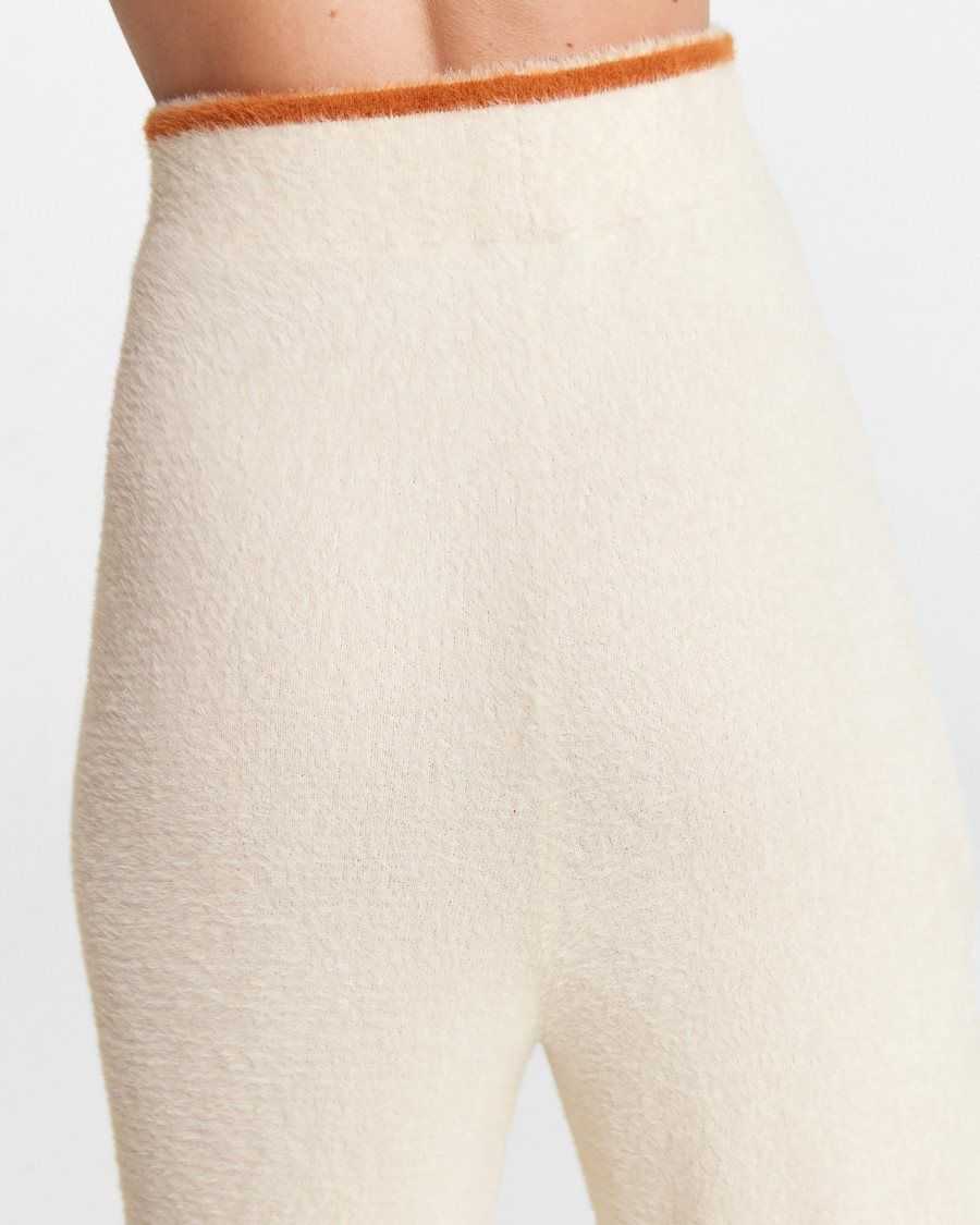 Ted Baker Chuckis Cosy Wide Leg Trouser Cream | 8291047-ON