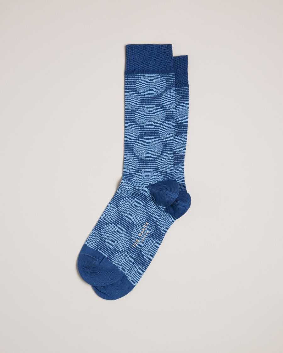 Ted Baker Circsok Circular Geometric Socks Blue | 5879104-YM