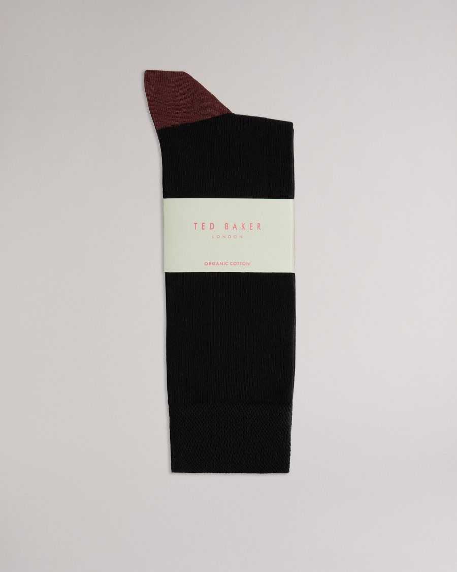 Ted Baker Clasic Plain Socks Black | 5084396-MN