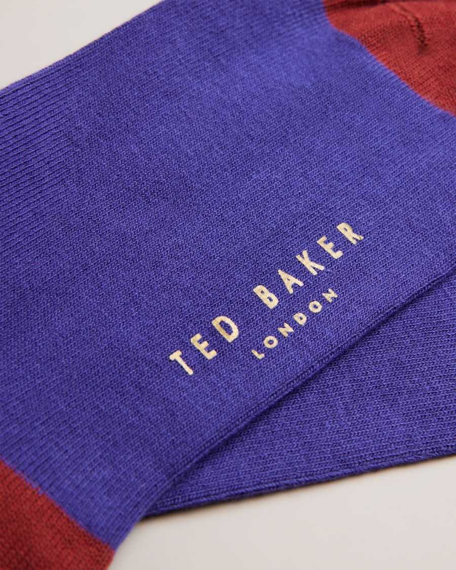 Ted Baker Clasic Plain Socks Medium Blue | 1628703-IN