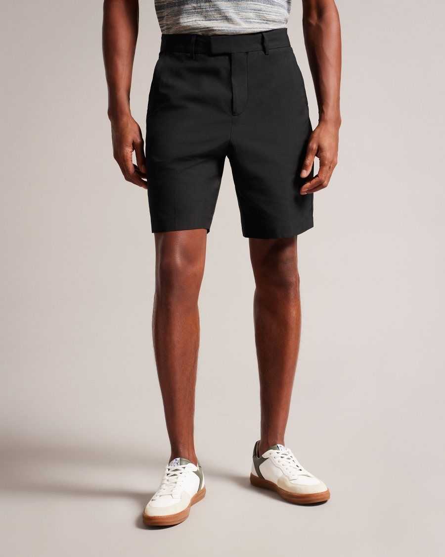 Ted Baker Cleeves Bermuda Shorts Black | 8956740-BC