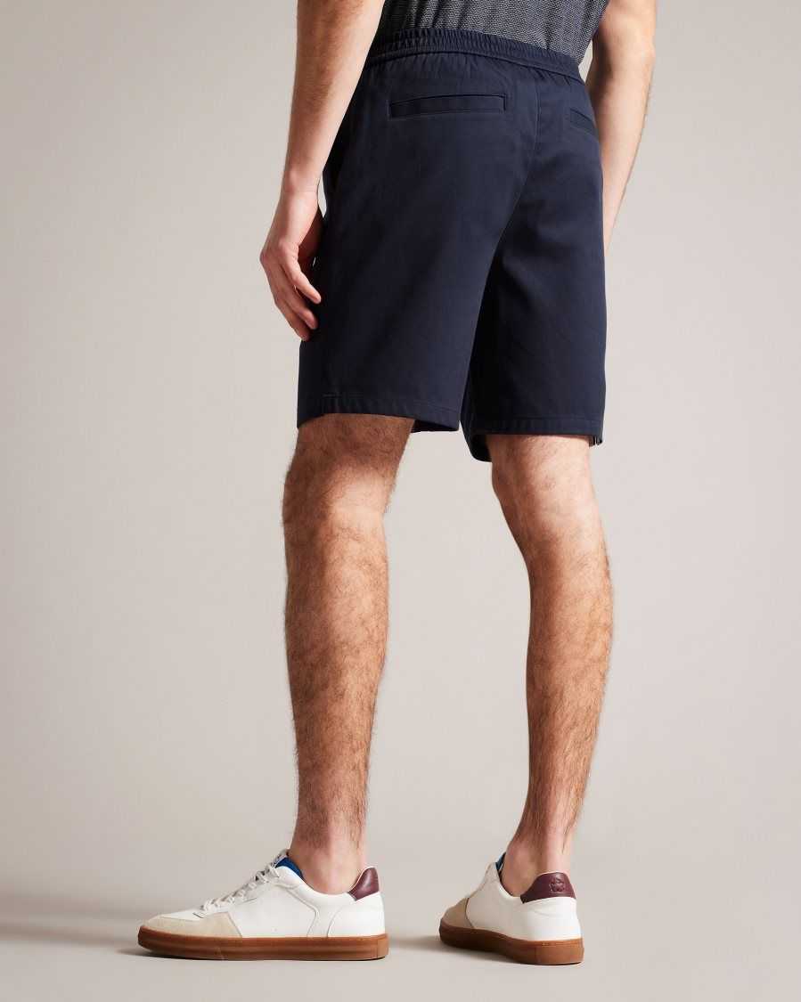 Ted Baker Creswel Elasticated Drawstring Shorts Navy | 8264953-EU