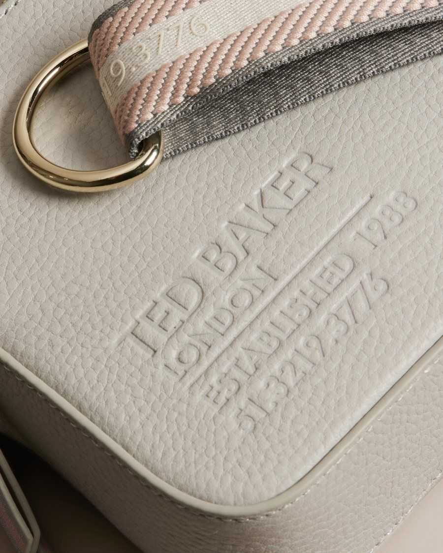 Ted Baker Dailiah Branded Webbing Camera Bag Light Grey | 6251409-ZJ