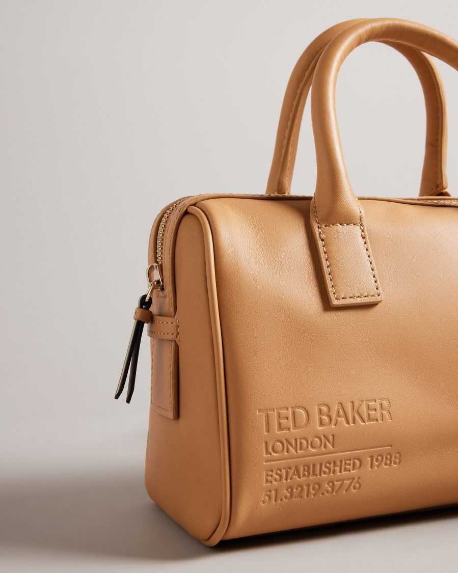 Ted Baker Daralia Branded Webbing Shoulder Bag Camel | 8062439-PZ