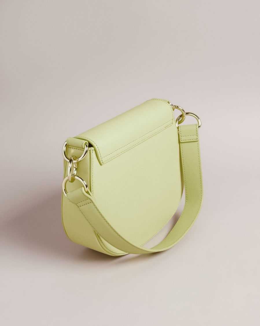 Ted Baker Darcell Branded Webbing Satchel Cross Body Bag Pale Green | 3879054-TF