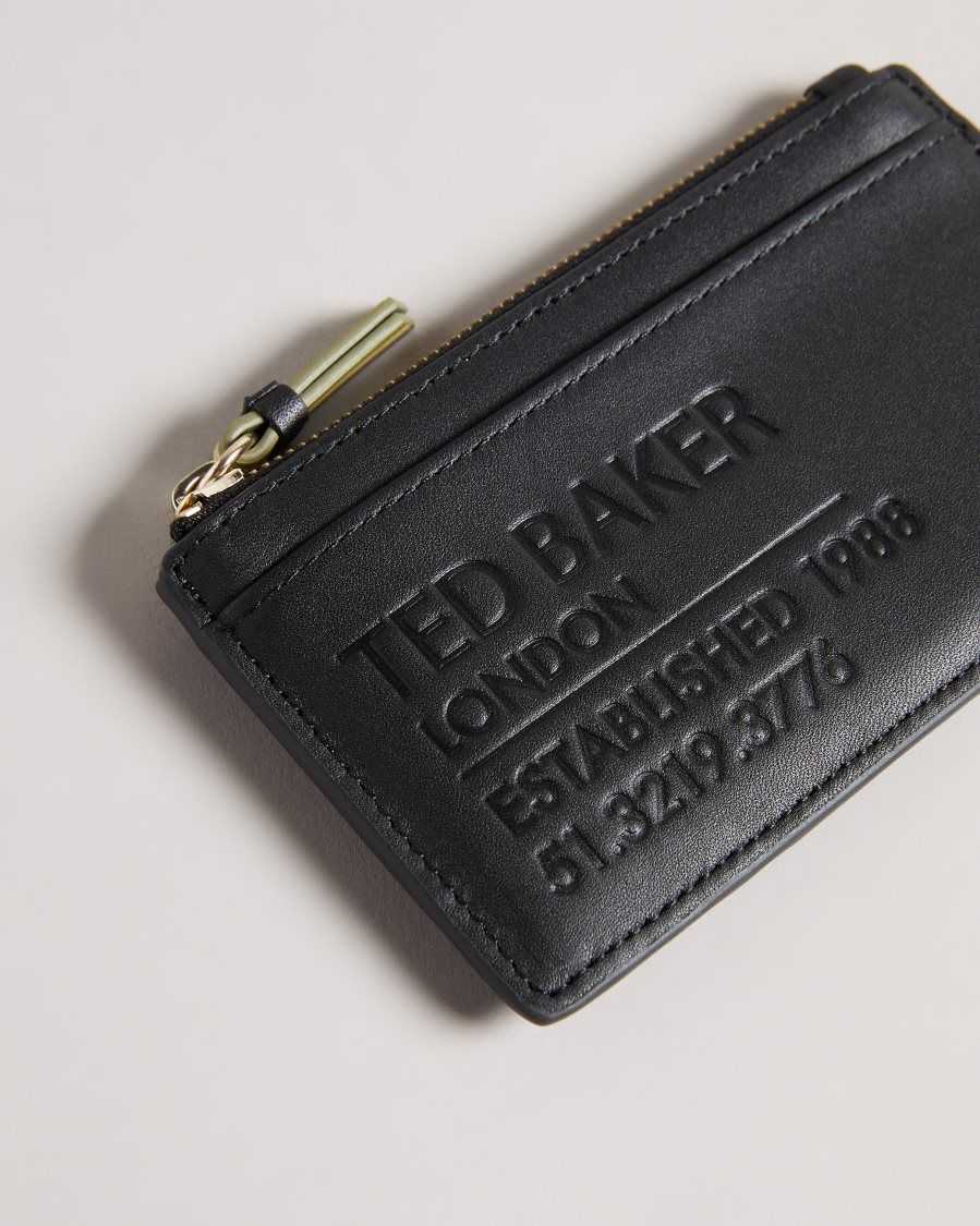 Ted Baker Darcena Zip Up Coin Purse Black | 3682014-RZ