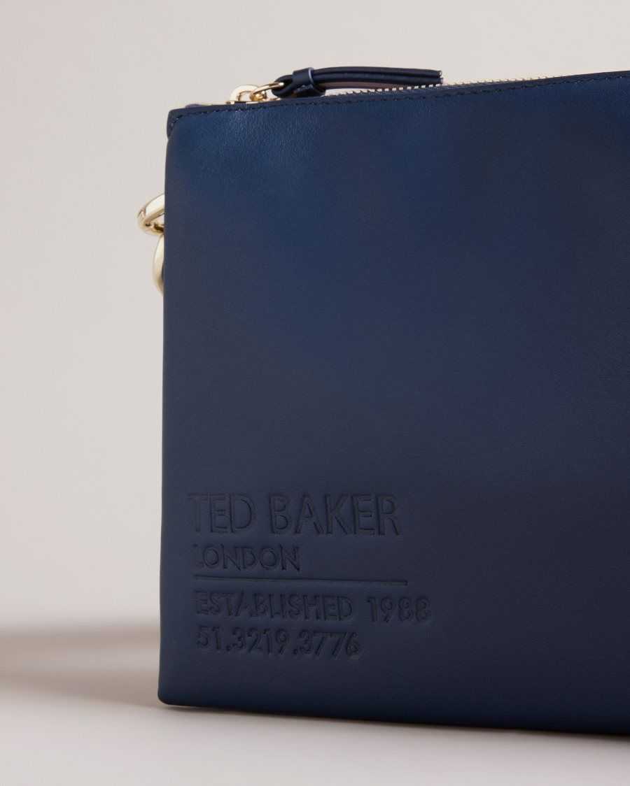 Ted Baker Darceyy Branded Webbing Crossbody Bag Navy | 0148732-CQ