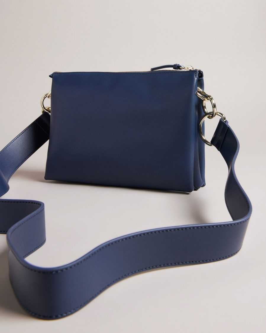 Ted Baker Darceyy Branded Webbing Crossbody Bag Navy | 0148732-CQ