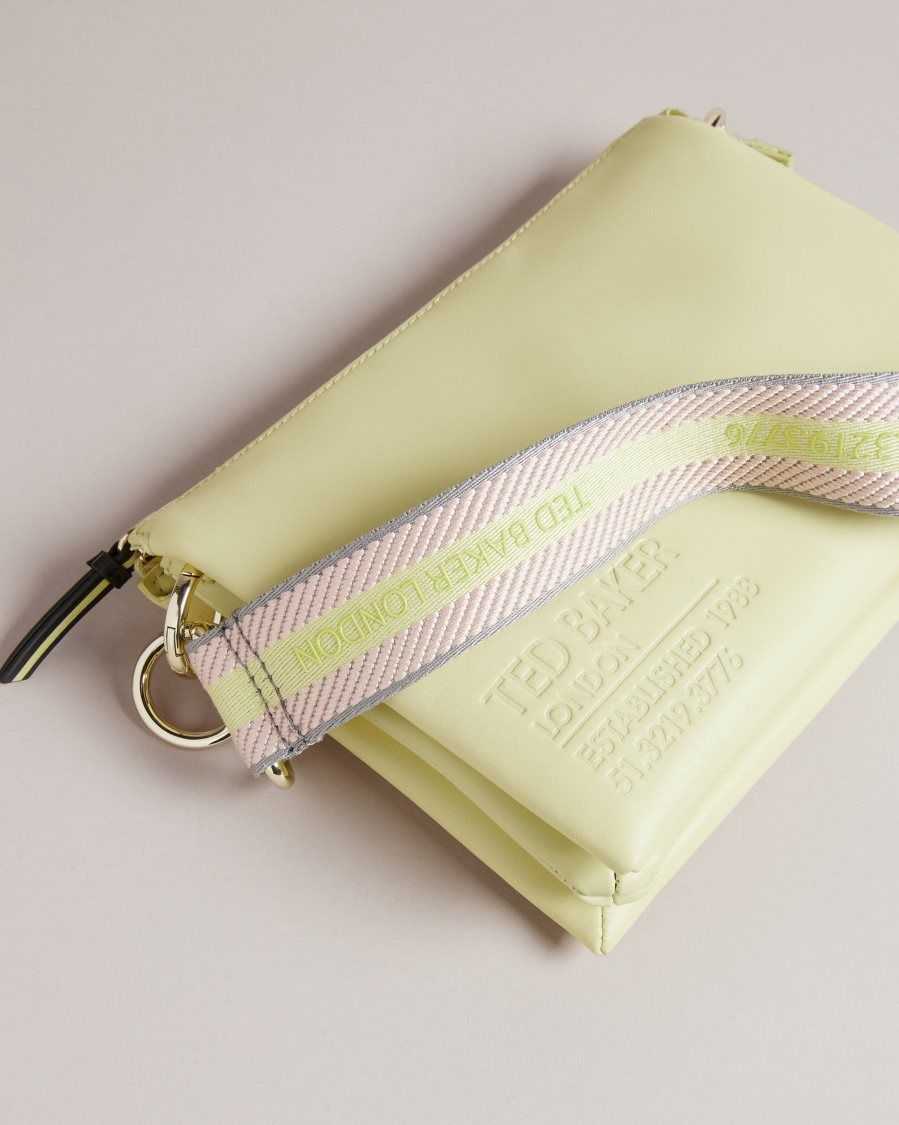 Ted Baker Darceyy Branded Webbing Crossbody Bag Pale Green | 3927546-VN