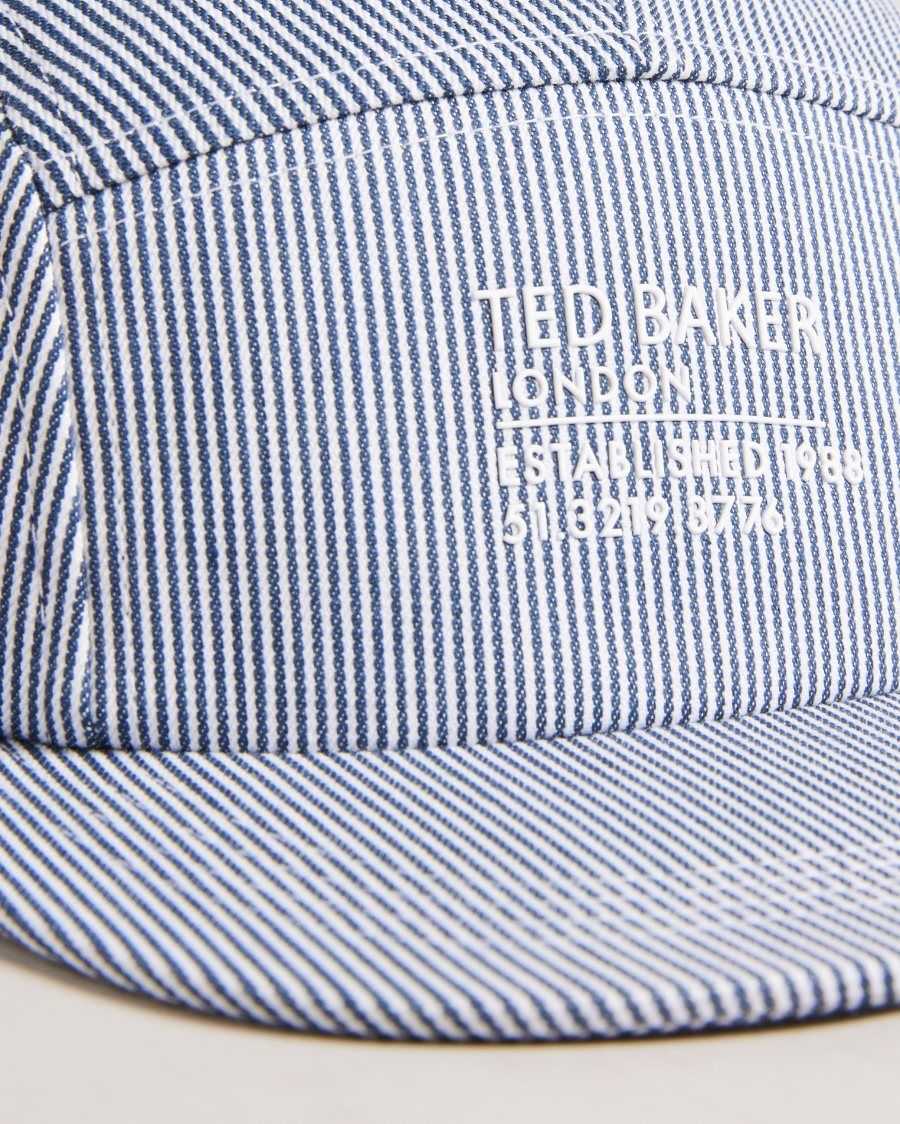 Ted Baker Declann Pinstripe Cap Grey | 3945176-TM