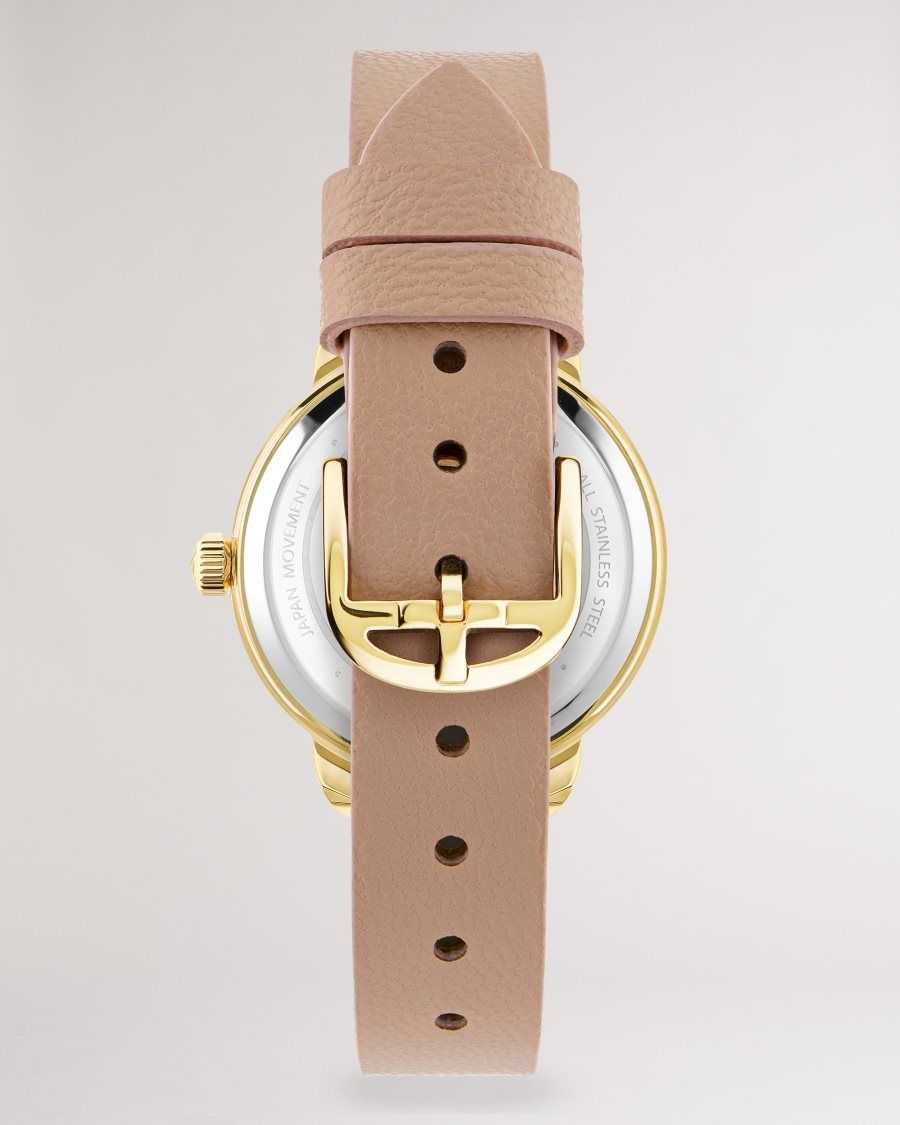 Ted Baker Devasy Magnolia Watch With Vegan Leather Strap Light Brown | 6417389-ES