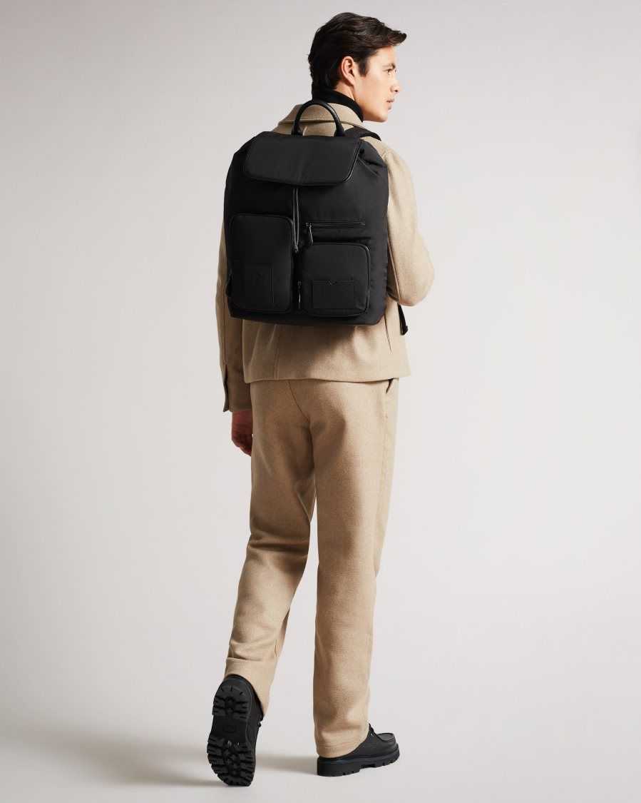 Ted Baker Disrict Modular Backpack Black | 2583714-OR