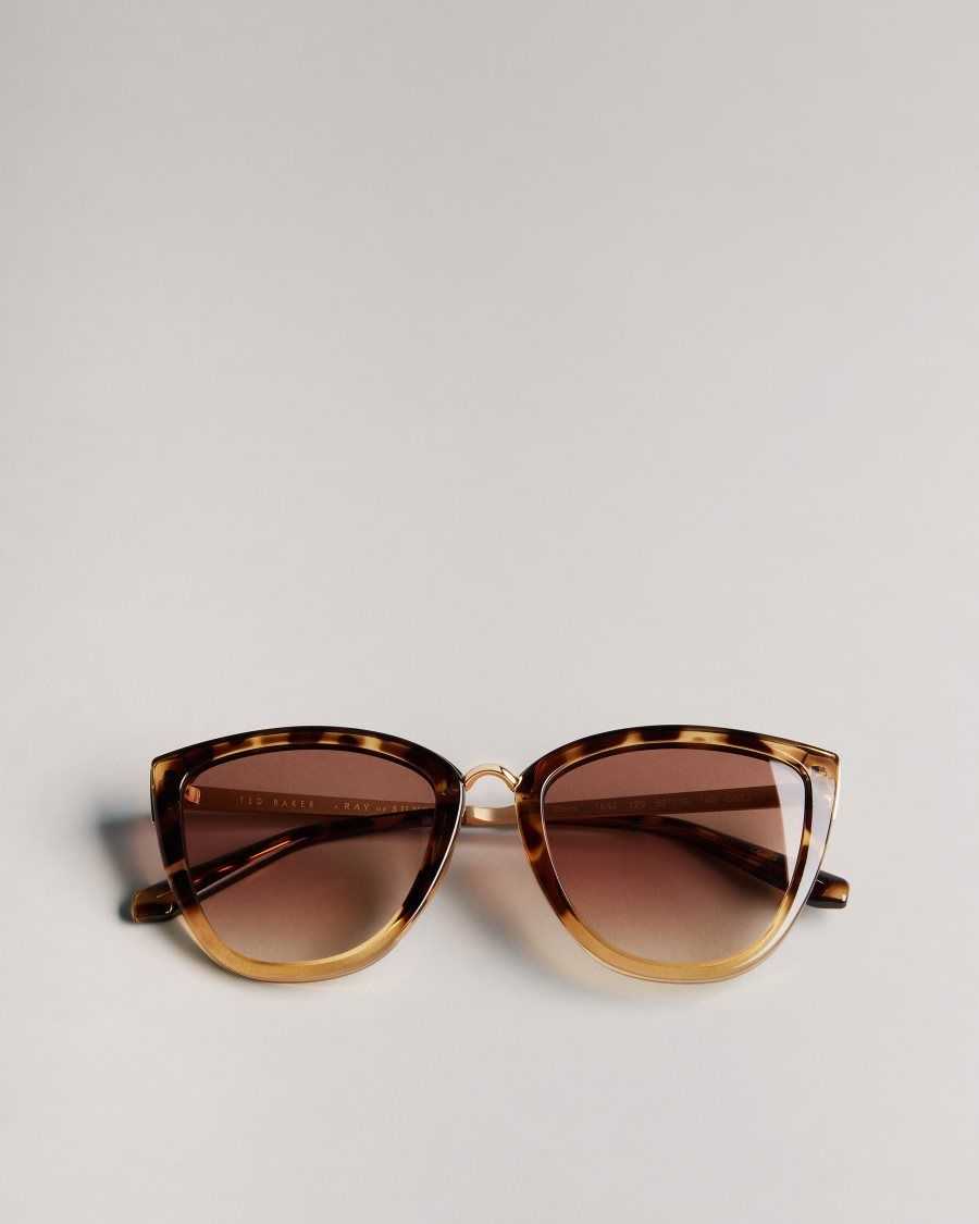 Ted Baker Doriise Cat Eye Frame Sunglasses Tortoiseshell | 3418952-FP