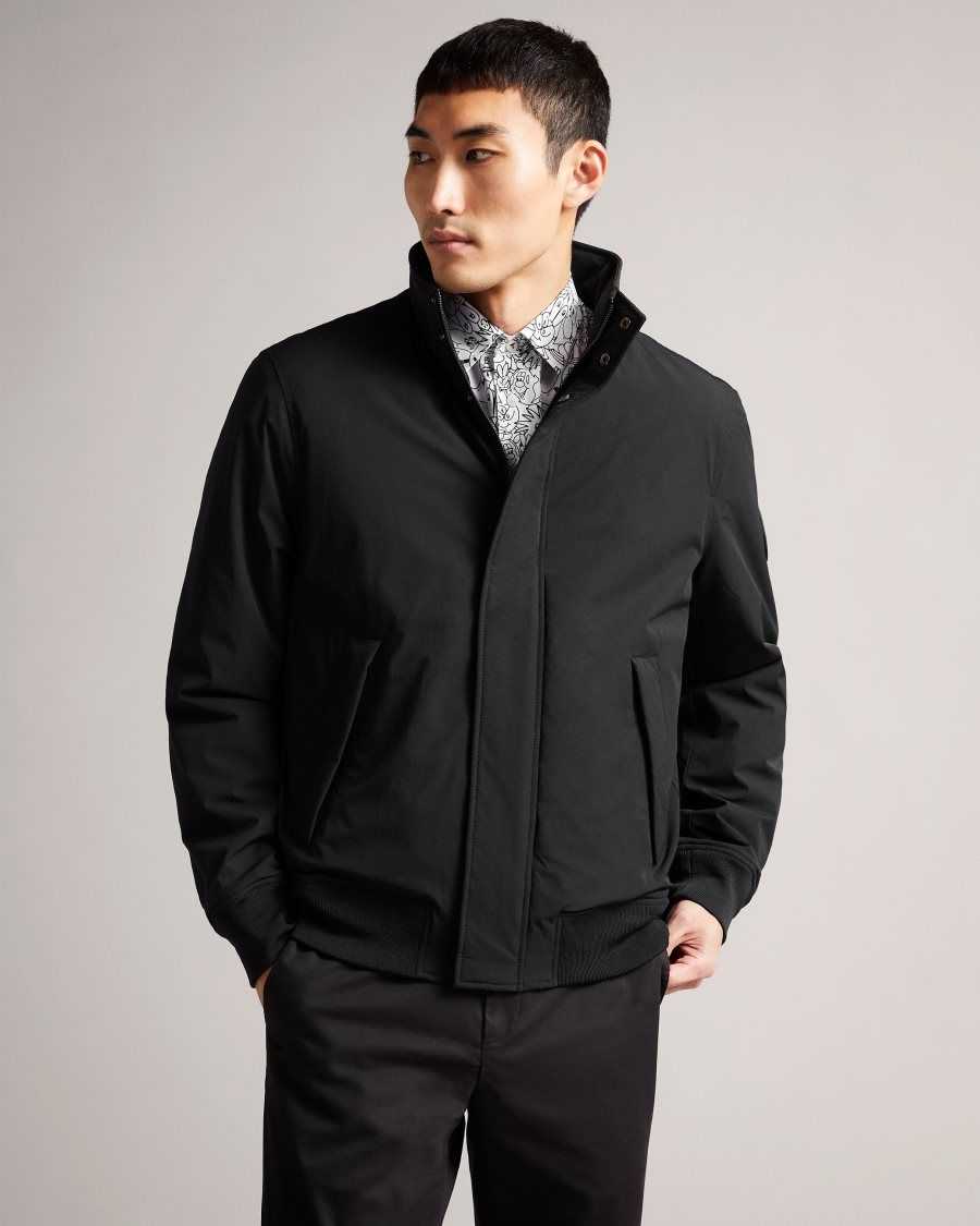 Ted Baker Dryton Wadded Bomber Jacket Black | 9435706-GS