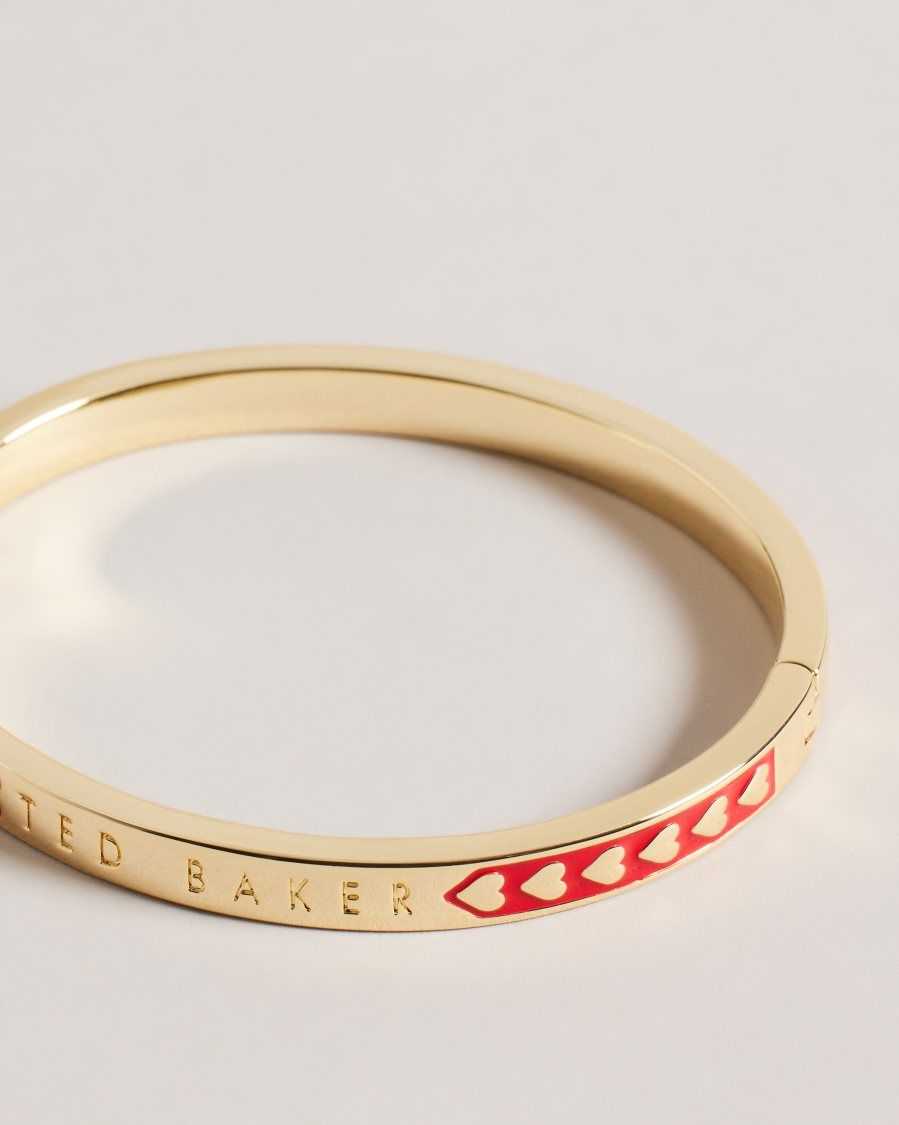 Ted Baker Eellie Enamel Heart Bangle Red | 9301457-KG