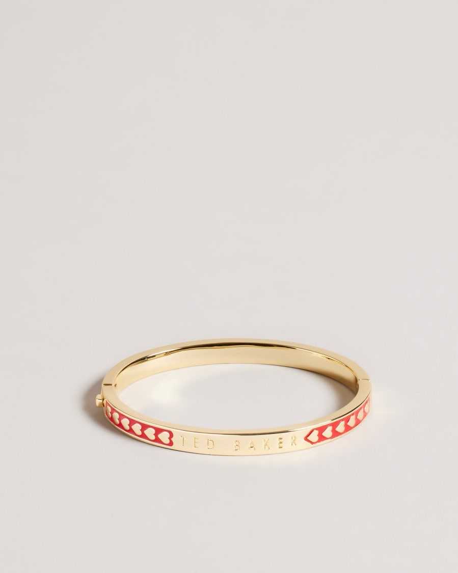 Ted Baker Eellie Enamel Heart Bangle Red | 9301457-KG