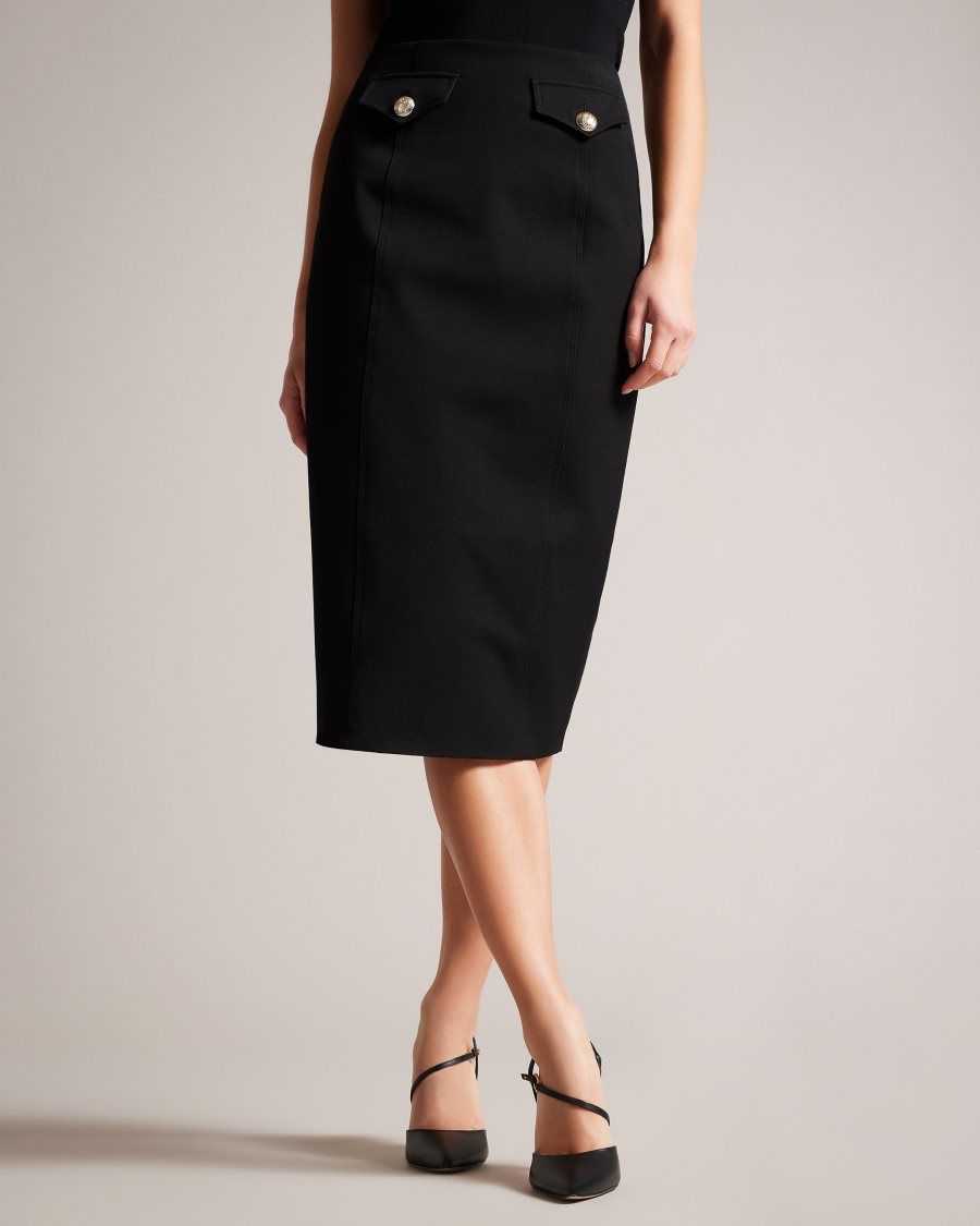 Ted Baker Eliziah Pencil Skirt Black | 5432160-OG