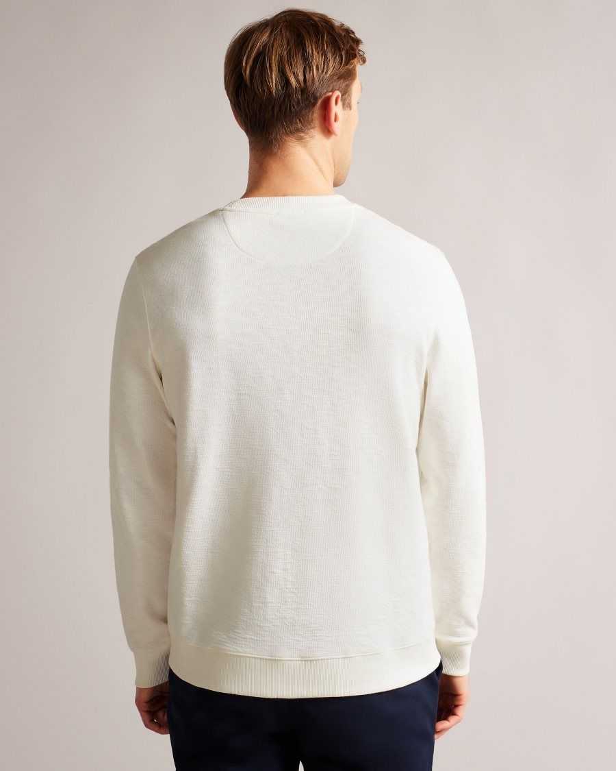 Ted Baker Escana Long Sleeve Relaxed Sweatshirt White | 6897213-HL