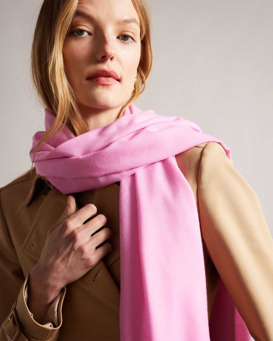 Ted Baker Esteli Ted Baker Logo Long Scarf Light Pink | 6901753-JD