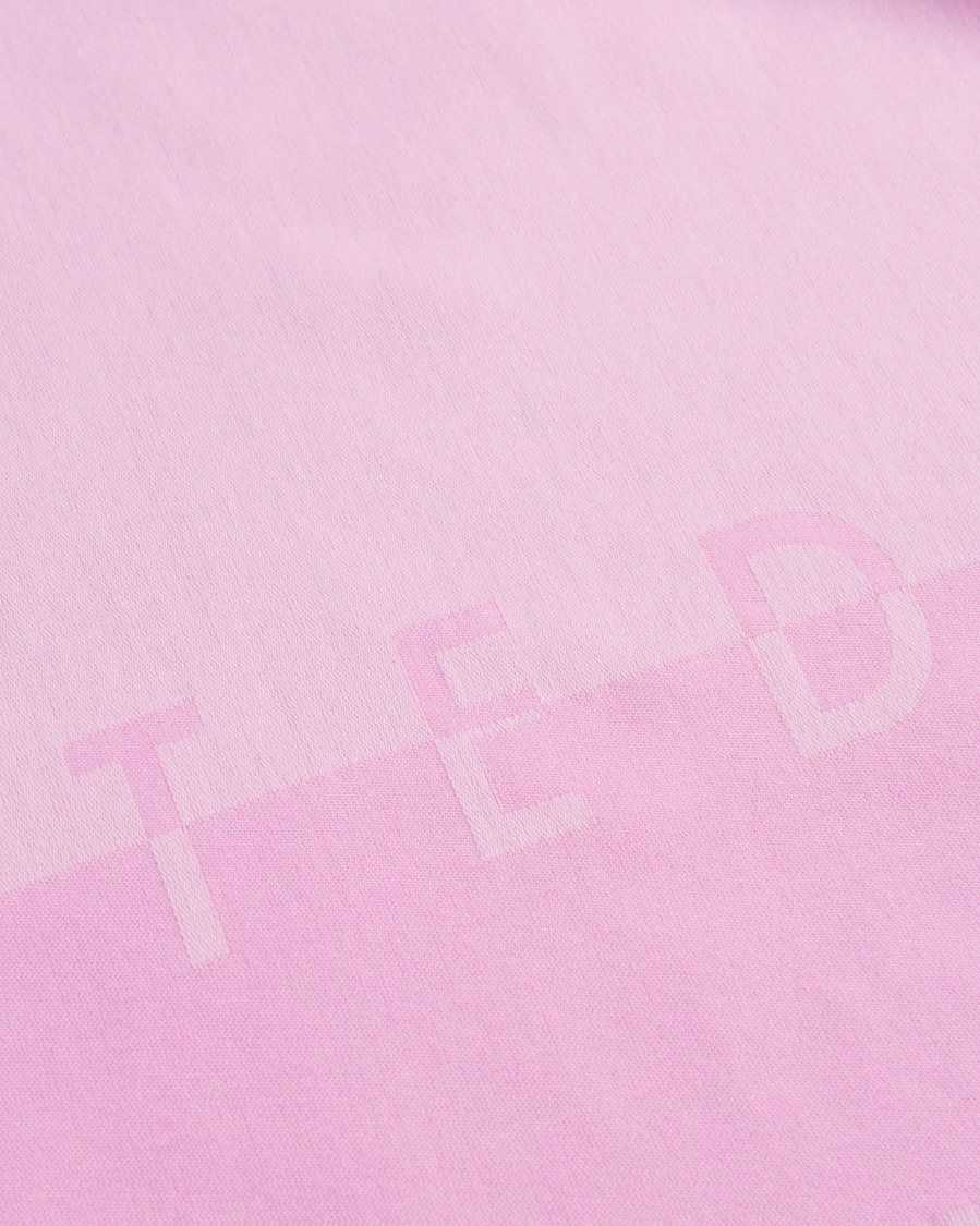 Ted Baker Esteli Ted Baker Logo Long Scarf Light Pink | 6901753-JD