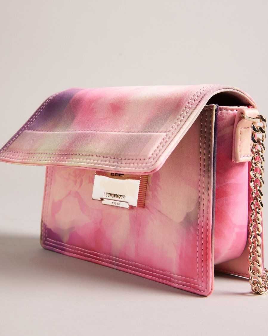 Ted Baker Felori Floral Print Mini Evening Bag Pink | 6320758-MB