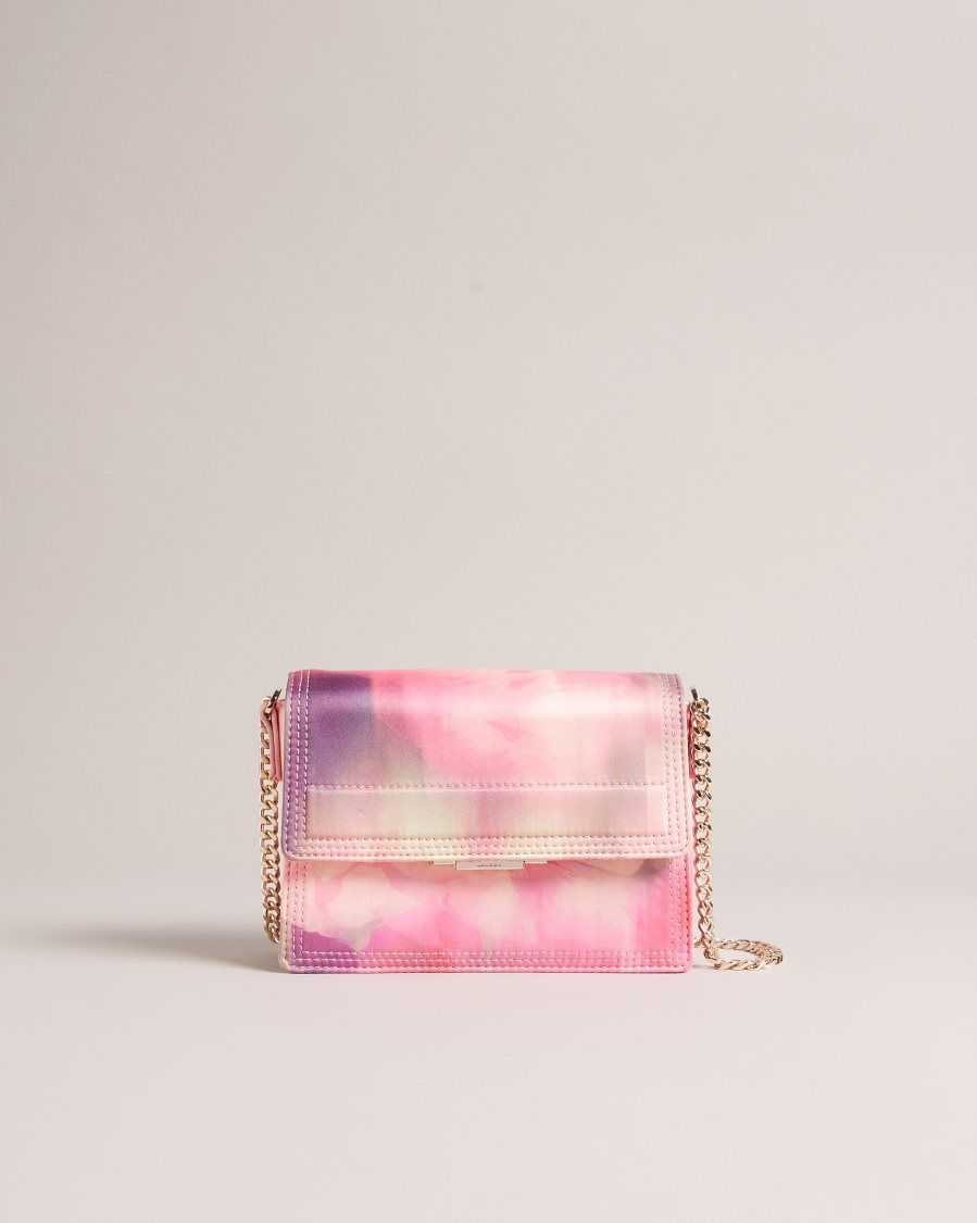 Ted Baker Felori Floral Print Mini Evening Bag Pink | 6320758-MB