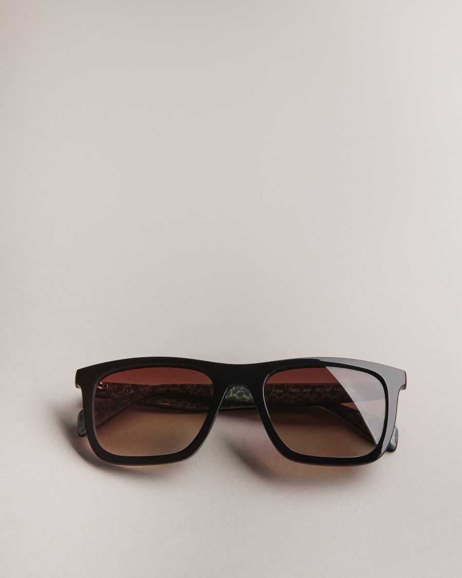 Ted Baker Filippe Chunky Classic Frame Sunglasses Black | 0576124-BE