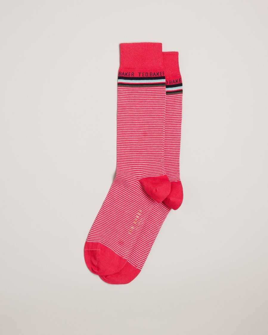 Ted Baker Finestr Fine Striped Socks Pink | 2403168-MF