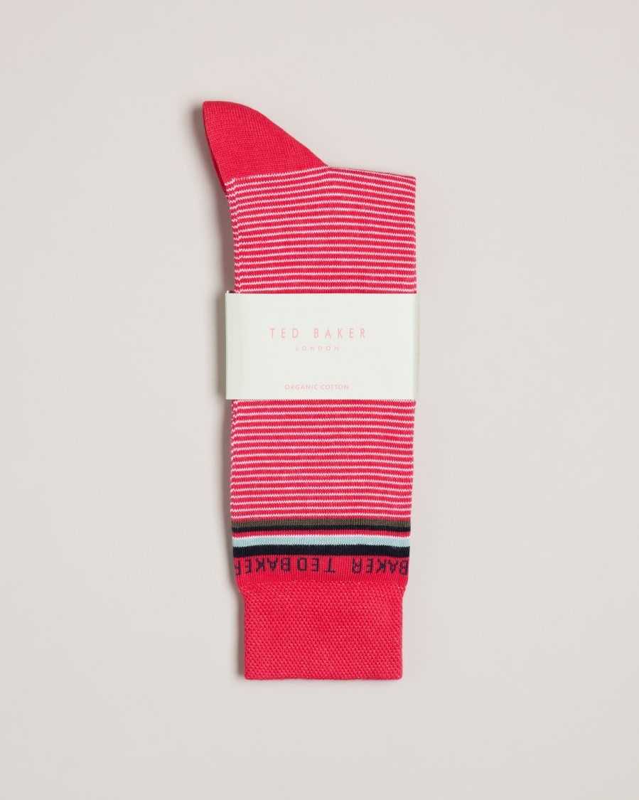 Ted Baker Finestr Fine Striped Socks Pink | 2403168-MF