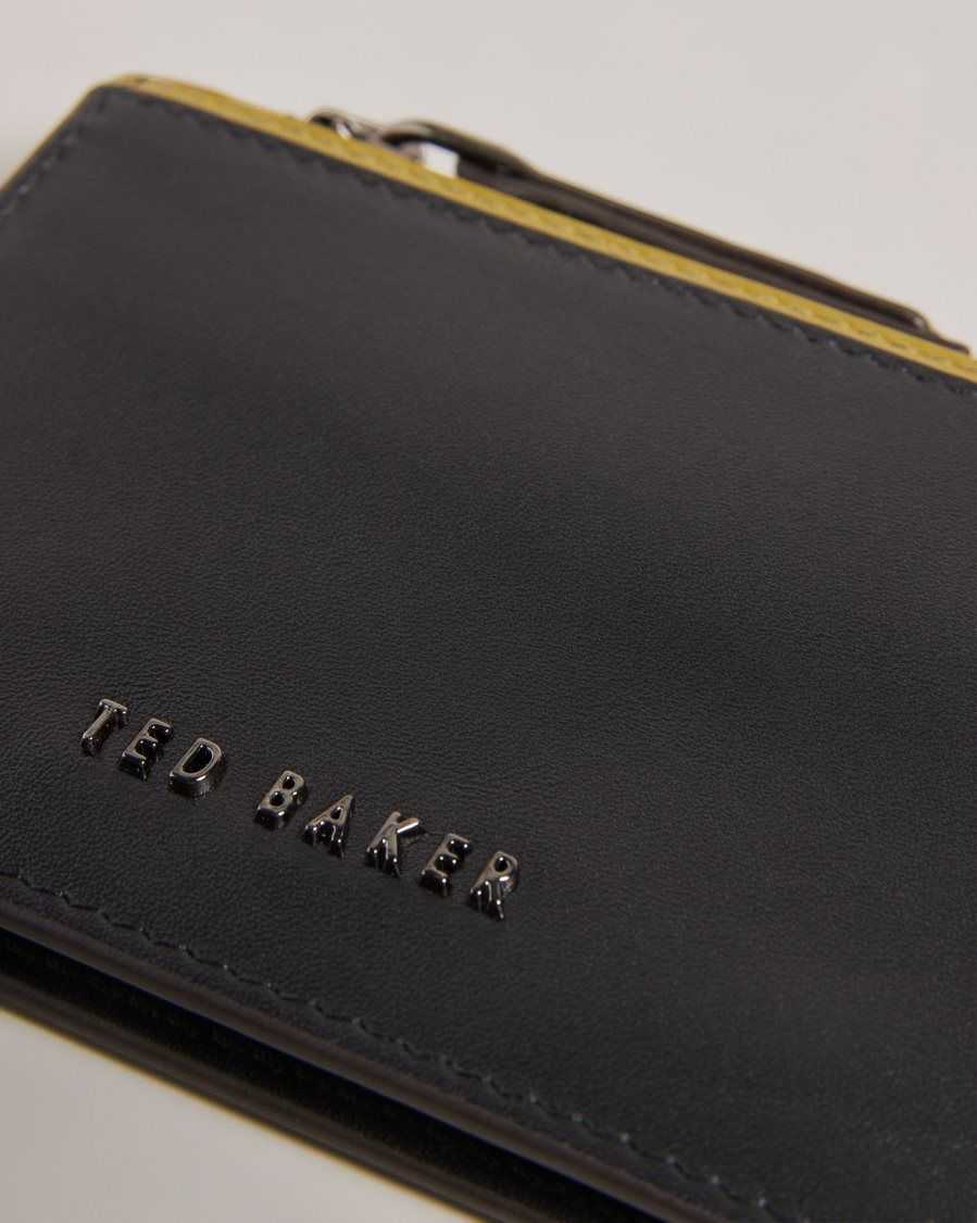 Ted Baker Finnis Contrast Detail Card Holder Black | 1264537-UO